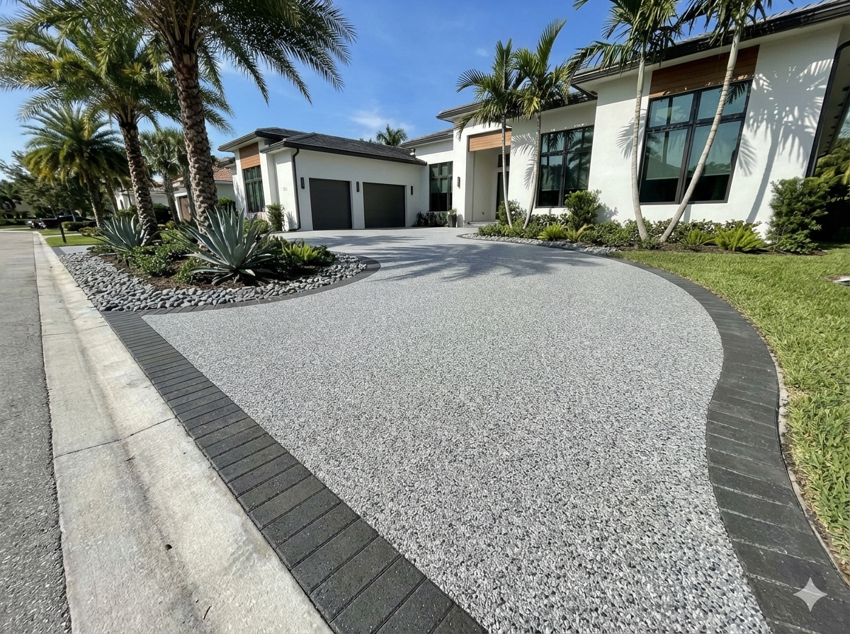 Driveway — Central Florida home